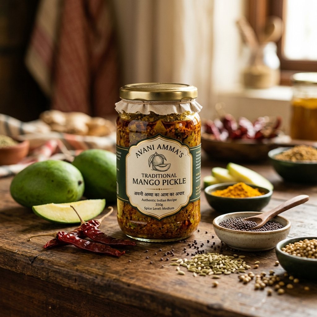 Aathana Premium Mango Pickle in Martbaan